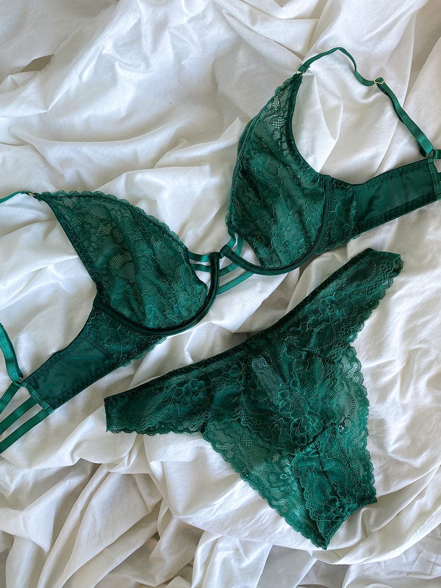 Green Wilma Plunge BH