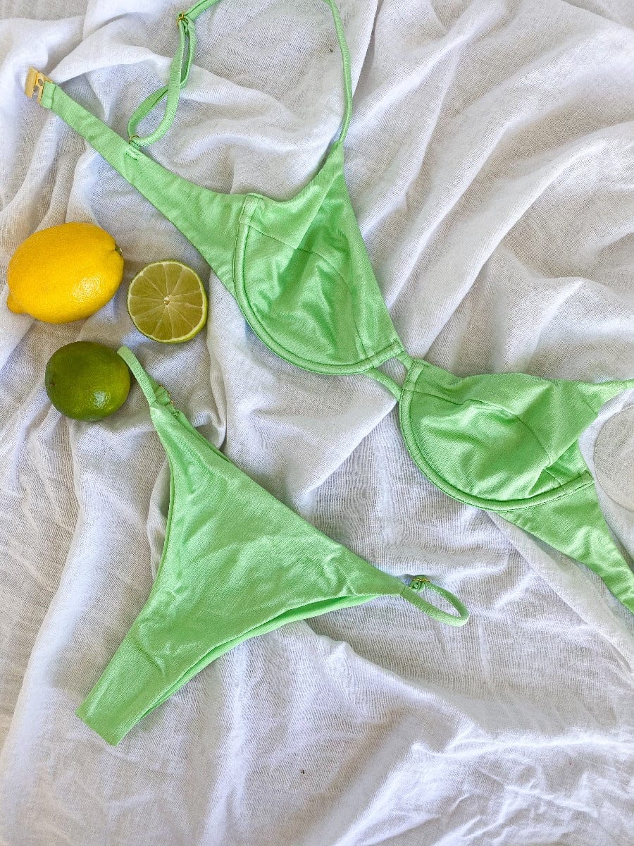 Lime Lene Wired Rib Bikinitop