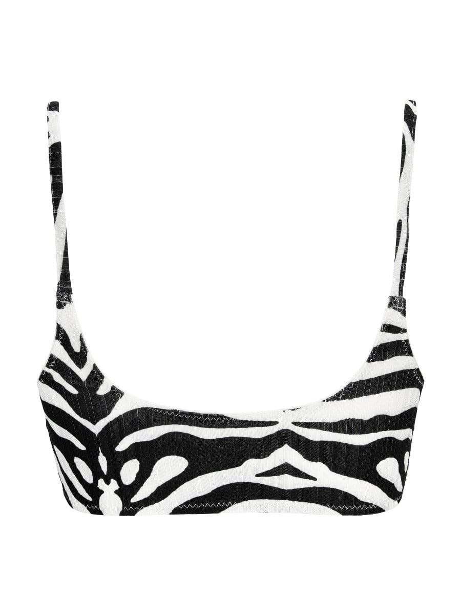 Zebra Lene Basic Rib Bralette
