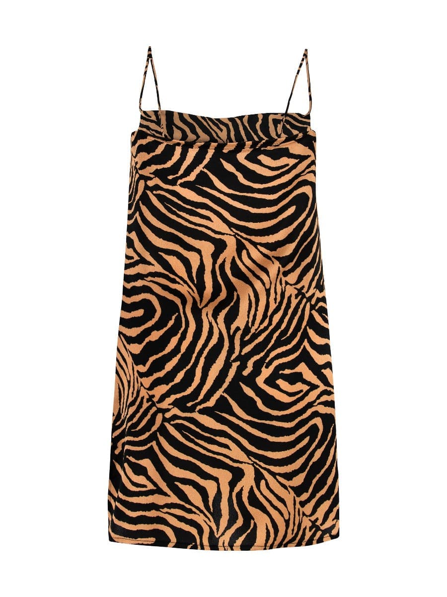 Zebra Lene Slip Dress