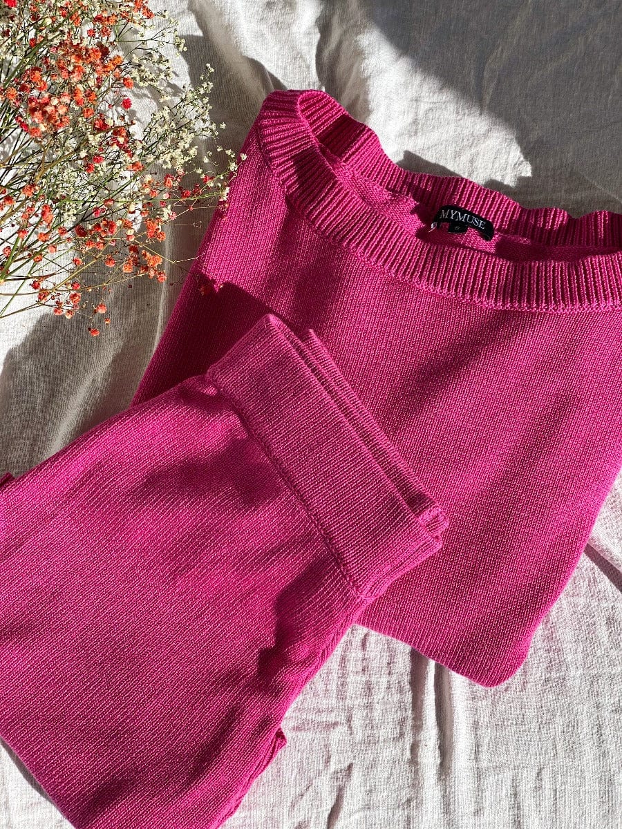 Pink Monica Knit Shorts