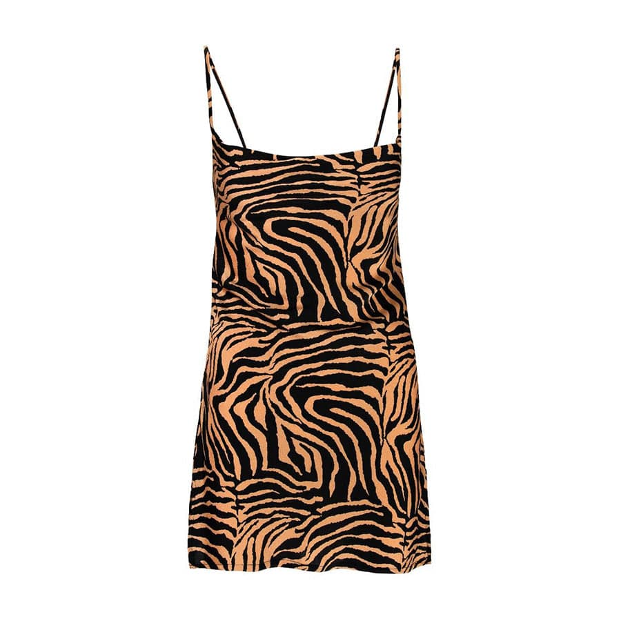 Zebra Lene Slip Dress